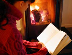 reading by fire